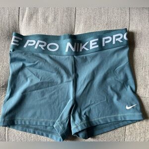 Light teal Nike pro shorts size L